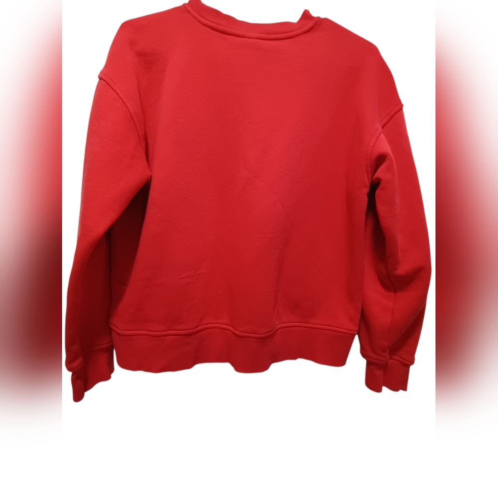 Old Navy Red Rose Graphic Sweatshirt Youth XL 14-16 Cozy Crewneck - Picture 2 of 3